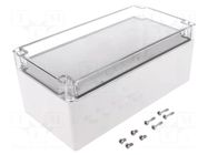 Enclosure: multipurpose; X: 124mm; Y: 244mm; Z: 102mm; EURONORD; grey FIBOX