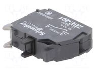 Contact block; 22mm; Harmony XB4; front fixing; screw terminals SCHNEIDER ELECTRIC