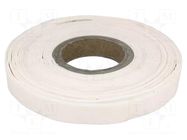 Tape: heat transfer; W: 25mm; L: 10m; Thk: 2mm; 3W/mK; white; acrylic Dexerials