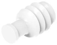 CIR BLIND PLUG, SILICONE RUBBER, NATURAL