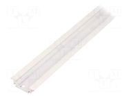 Profiles for LED modules; white; L: 2m; GROOVE10; aluminium TOPMET