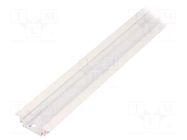 Profiles for LED modules; white; L: 2m; GROOVE10; aluminium TOPMET