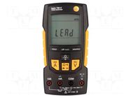 Digital multimeter; VDC: 0.1mV÷600V; VAC: 0.1mV÷600V; True RMS TESTO