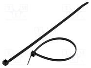 Cable tie; L: 210mm; W: 4.7mm; polyamide; 355N; black; Ømax: 55mm HELLERMANNTYTON