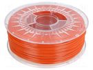 Filament: PET-G; Ø: 1.75mm; orange (dark); 220÷250°C; 1kg DEVIL DESIGN