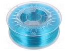 Filament: PET-G; Ø: 1.75mm; azure blue,transparent; 220÷250°C; 1kg DEVIL DESIGN