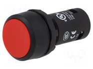 Switch: push-button; 22mm; Stabl.pos: 1; NC; red; none; 1A/240VAC ABB