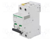 Circuit breaker; 400VAC; Inom: 16A; Poles: 2; Charact: B; 6kA; IP20 SCHNEIDER ELECTRIC