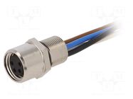 Connector: M8; female; PIN: 4; 30V; IP65,IP67; socket; 4A; 500mm LAPP