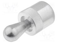 Side thrust pin; Øout: 16mm; Overall len: 33.7mm; Tip mat: steel ELESA+GANTER