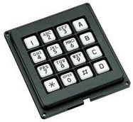 SWITCH KEYPAD 4X4 10mA 24V POLYCARBONATE