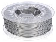 Filament: PLA; 1.75mm; silver; 195°C; 1kg DEVIL DESIGN