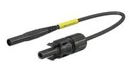 ADAPTER TEST LEAD, 1KV, 19A, BLK, 150MM