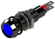 LED PANEL INDICATOR, BLUE, 8.1MM, 24VDC