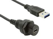 USB CBL, 3.0 SEALED C RCPT-A PLUG, 1M