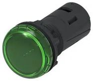 LED PANEL INDICATOR, GREEN, 22.5MM, 24V