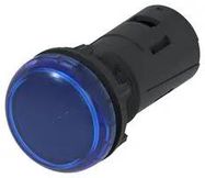 LED PANEL INDICATOR, BLUE, 22.5MM/240VAC
