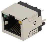 RJ45 CONN, JACK, 8P8C, 1PORT, TH