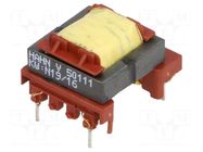 Transformer: impulse; 9V; 9V; power supply; 21.5x18x13.8mm; 7W HAHN