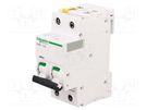 Circuit breaker; 400VAC; Inom: 2A; Poles: 2; for DIN rail mounting SCHNEIDER ELECTRIC