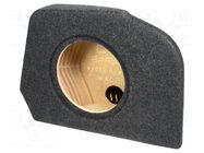 Car loudspeaker enclosure; MDF; black melange; textil; 250mm BASSER