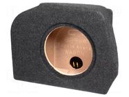 Car loudspeaker enclosure; MDF; black melange; 250mm; Toyota; 15l BASSER
