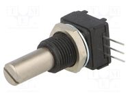 Potentiometer: shaft; 10kΩ; 1W; ±10%; 6.35mm; THT; Shaft: smooth VISHAY