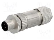 Connector: M12; plug; PIN: 4; male; A code-DeviceNet / CANopen AMPHENOL LTW