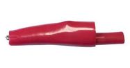 INSULATED ALLIGATOR CLIP, RED, 10A/7.9MM