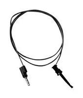 TEST LEAD, PLUG TO CLIP, RED, 5A, 4'