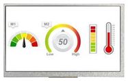 LCD TFT MODULE, 7", 1024 X 600P, RGB