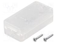 Enclosure: for USB; X: 25mm; Y: 50mm; Z: 15.5mm; ABS HAMMOND
