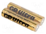 Battery: alkaline; AAA,R3; 1.5V; non-rechargeable; Ø10.5x44.5mm GP