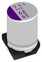 CAP, ALU POLYMER, 68UF, 63V, SMD