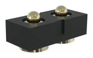 CONN, POGO PIN HDR, 2P, 1R, 2.54MM, SMT