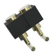 CONN, R/A POGO PIN HDR, 2P, 1R/2.54MM/TH