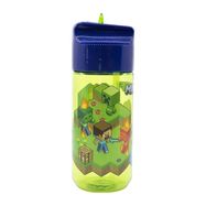 Water bottle with Straw for Kids STOR 40436 430 ml Minecraft (green&blue), Stor