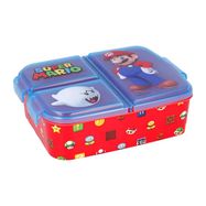 Lunch Box for Kids STOR 21420 3 Compartments Super Mario (blue&red), Stor