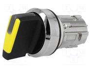 Switch: rotary; 22mm; Stabl.pos: 1; yellow; IP67; prominent; 3SU1.5 SIEMENS