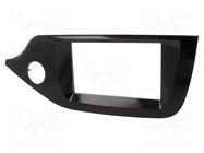 Radio frame; Kia; 2 DIN; black gloss PER.PIC.