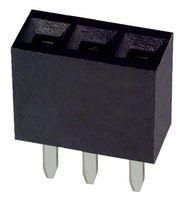 WIRE-BOARD CONNECTOR RECEPTACLE, 3 POSITION, 2.54MM