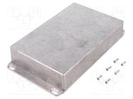 Enclosure: multipurpose; X: 119.5mm; Y: 188mm; Z: 33mm; 1590; natural HAMMOND