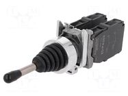 Switch: joystick; 22mm; Stabl.pos: 1; NO x4; black; none; 3A/240VAC SCHNEIDER ELECTRIC