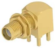 RF COAX CONN, SMA R-A JACK, 50 OHM, PCB