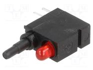 Switch: push-button; Pos: 2; SPDT; 0.5A/60VAC; 0.5A/60VDC; ON-(ON) MENTOR