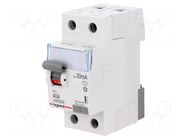 RCD breaker; Inom: 40A; Ires: 30mA; Max surge current: 250A; 400VAC LEGRAND