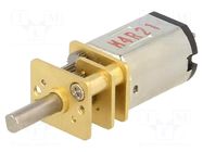 Motor: DC; with gearbox; HPCB 12V; 12VDC; 750mA; Shaft: D spring POLOLU