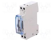 Programmable time switch; 30min÷24h; SPDT; 250VAC/16A; -10÷55°C 