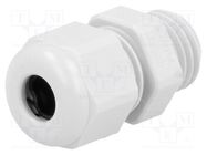 Cable gland; M12; 1.5; IP68; polyamide; light grey; UL94V-0; HSK-K HUMMEL