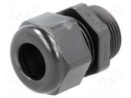 Cable gland; PG16; IP68; polyamide; black; UL94V-0; HSK-K HUMMEL